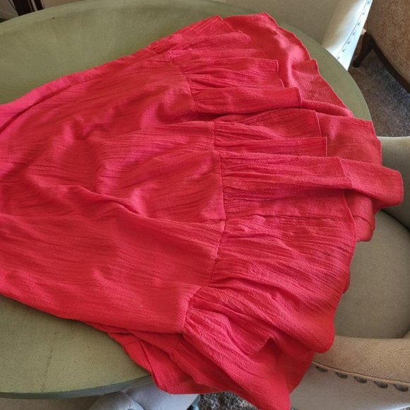 Free People Red Spaghetti Strap Dress - Size XS - Picture 8 of 9